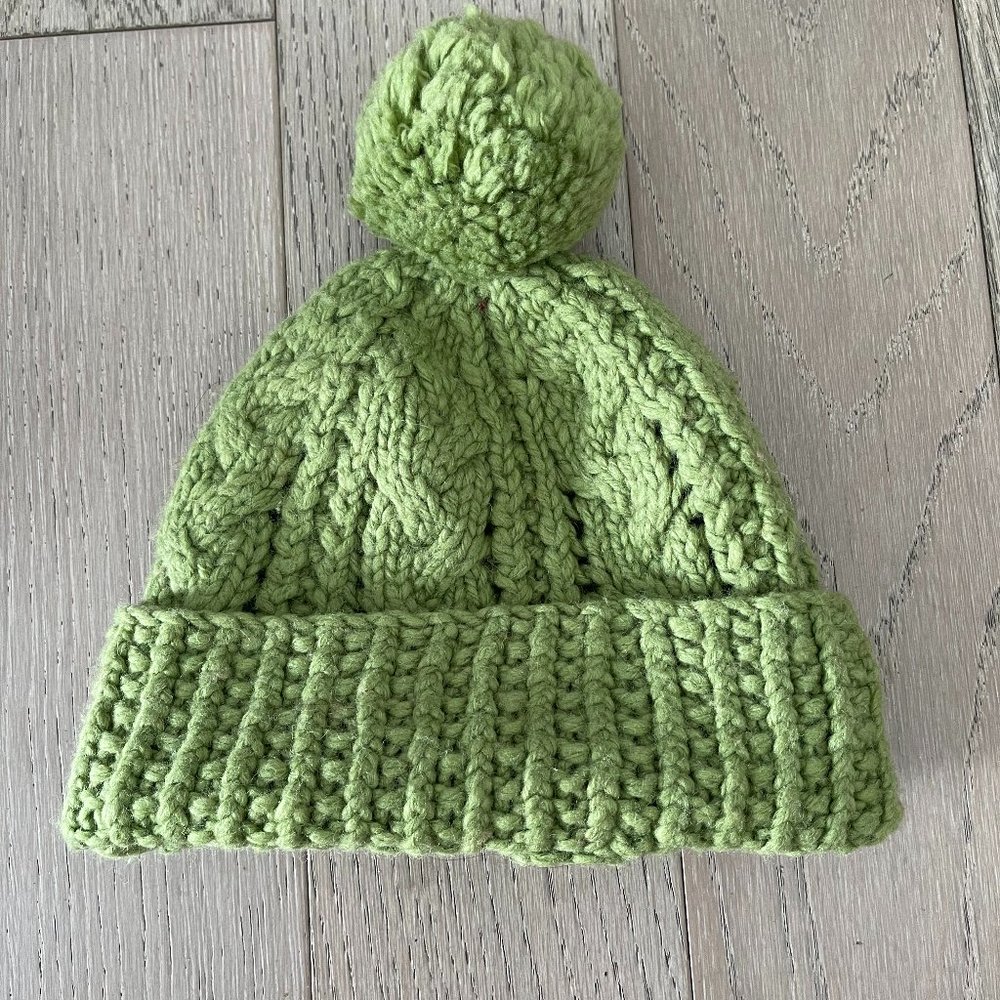 VINTAGE Abercrombie & Fitch Lamb wool CABLE HAT New